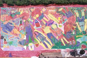 Mural con niños, Museo de San Ildefonso, 1997